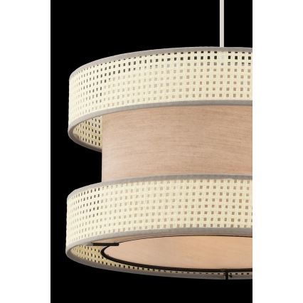 Pendente em cabo HALO 1xE27/60W/230V bege/creme