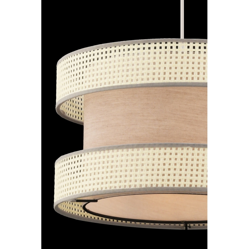 Pendente em cabo HALO 1xE27/60W/230V bege/creme