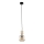 Pendente em cabo SOPHIA 1xE14/10W/230V preto/bege fumê