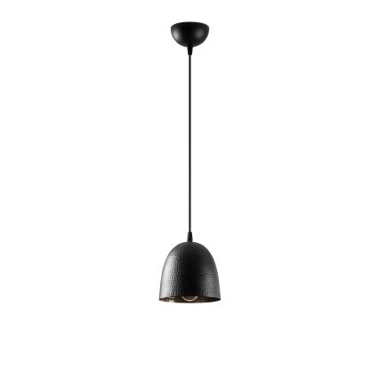 Pendente em cabo TATTOO 1xE27/40W/230V Ø 16 cm preto