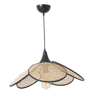 Pendente FUME 1xE27/40W/230V di 45 cm Preto/Bege
