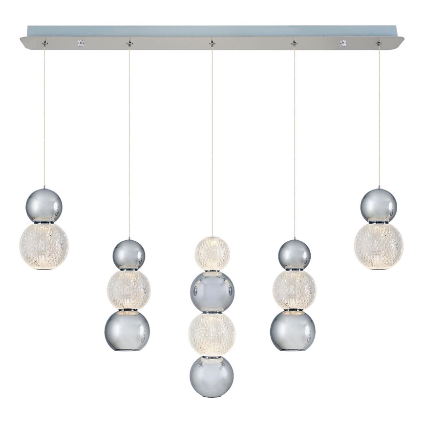 Pendente LED CREMONA LED/27W/230V 3000K cromado mate