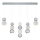 Pendente LED CREMONA LED/27W/230V 3000K cromado mate