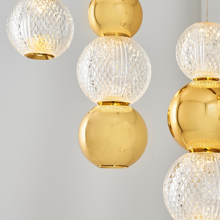 Pendente LED CREMONA LED/27W/230V 3000K dourado