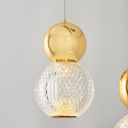 Pendente LED CREMONA LED/27W/230V 3000K dourado