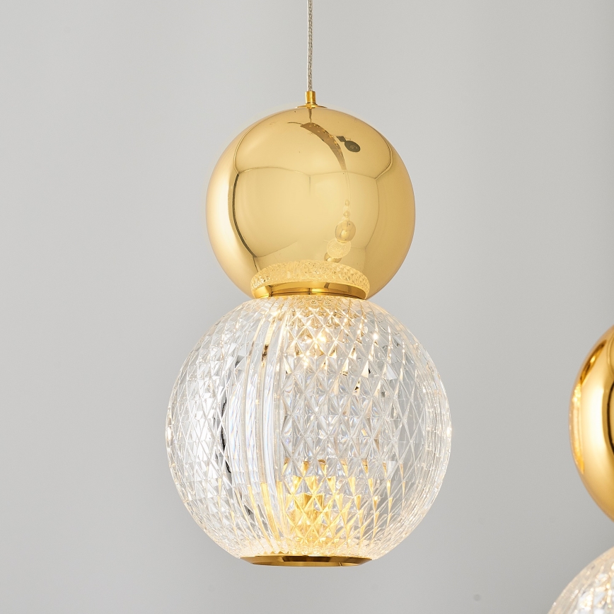 Pendente LED CREMONA LED/27W/230V 3000K dourado