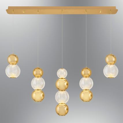 Pendente LED CREMONA LED/27W/230V 3000K dourado