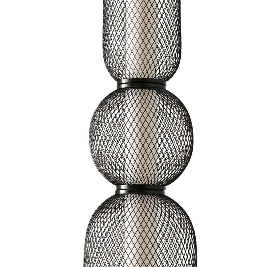 Pendente LED suspenso por cabo PUMA LED/15W/230V Ø 14 cm preto