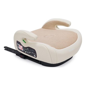PETITE&MARS - Assento de elevação para automóvel OPTIMUS PRO i-Tamanho 125-150 cm (22-36 kg) bege