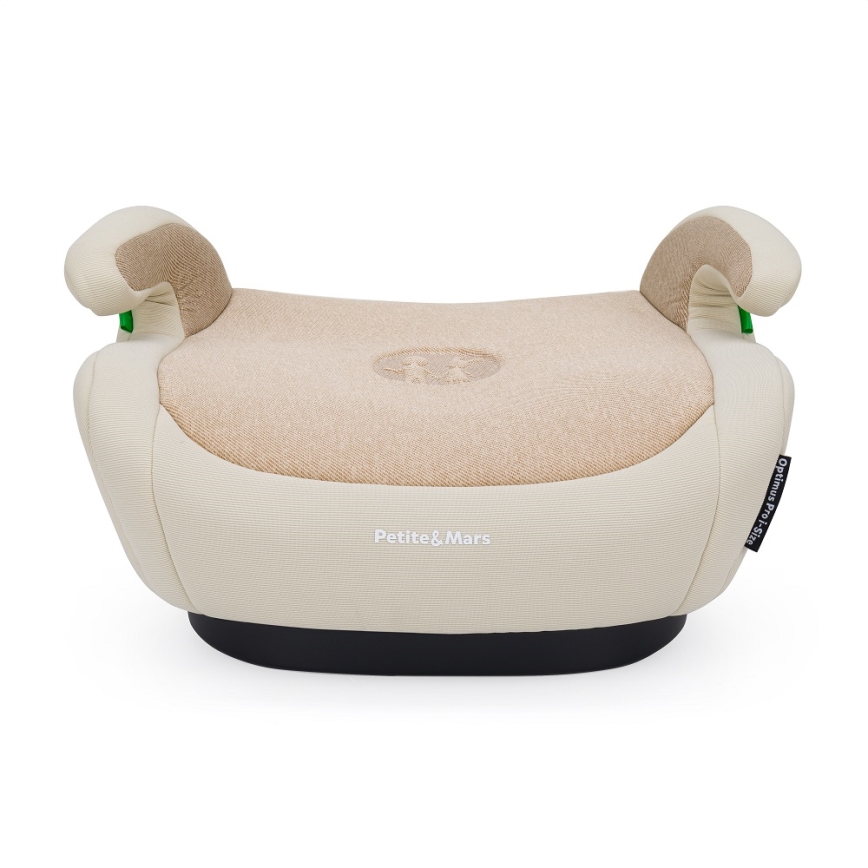 PETITE&MARS - Assento de elevação para automóvel OPTIMUS PRO i-Tamanho 125-150 cm (22-36 kg) bege