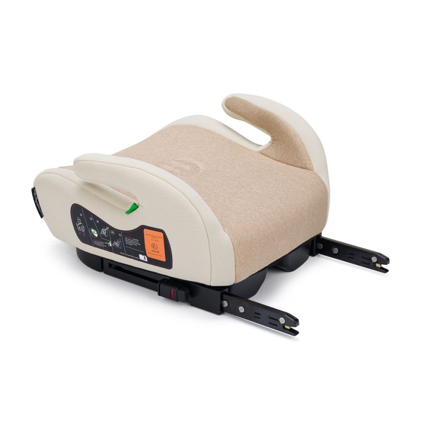 PETITE&MARS - Assento de elevação para automóvel OPTIMUS PRO i-Tamanho 125-150 cm (22-36 kg) bege