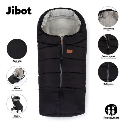 PETITE&MARS - Bolsa para bebé 3 em 1 JIBOT cinzento