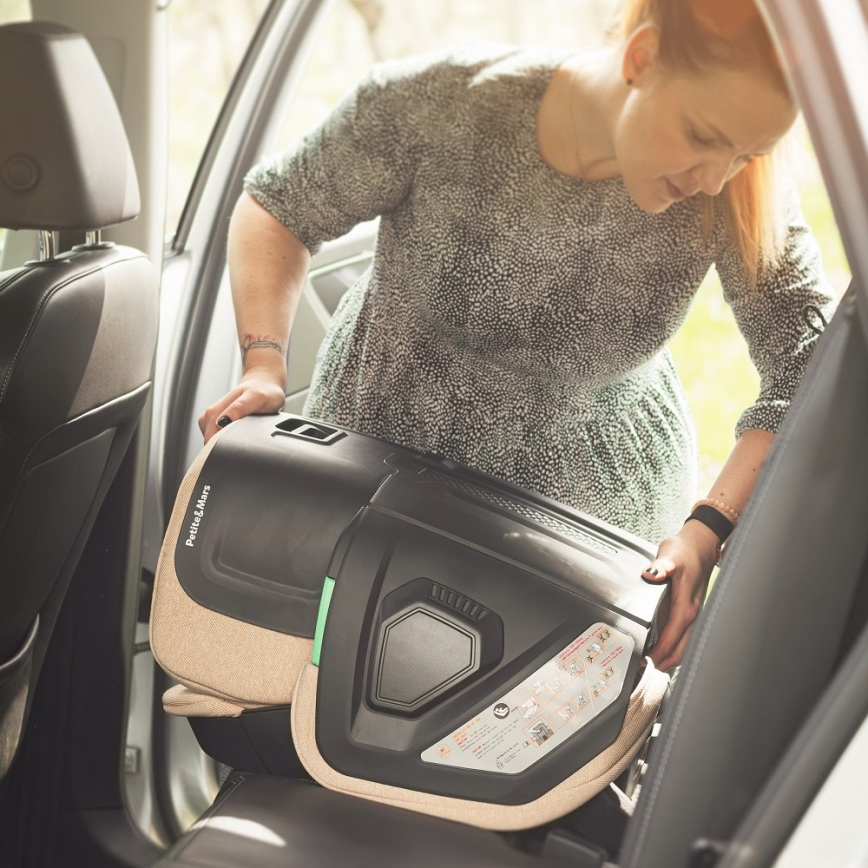 PETITE&MARS - Cadeira auto FLEX PRO i-Tamanho 100-150 cm (15-36 kg) bege