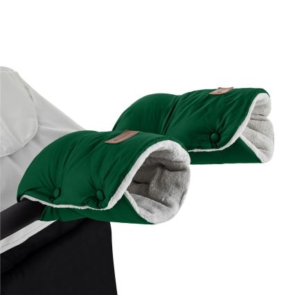PETITE&MARS - CONJUNTO Protetor para pés para bebé 3em1 JIBOT + protetor para mãos para carrinho de passeio verde