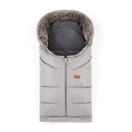 PETITE&MARS-CONJUNTO Saco-cama 4 em 1 ARCTIC + protetor para mãos para carrinho de passeio FURRY Champagne Shower