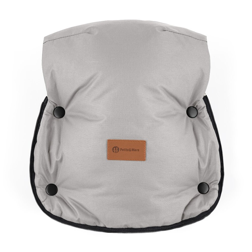 PETITE&MARS-CONJUNTO Saco-cama 4 em 1 ARCTIC + protetor para mãos para carrinho de passeio FURRY Champagne Shower