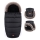 PETITE&MARS - CONJUNTO Saco-cama 4 em 1 COMFY + protetor para mãos para carrinho de passeio FURRY Forever Black