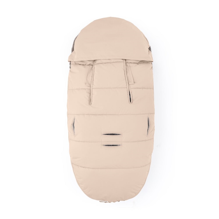 PETITE&MARS - CONJUNTO Saco-cama 4 em 1 COMFY + protetor para mãos para carrinho de passeio FURRY Rosa Petal