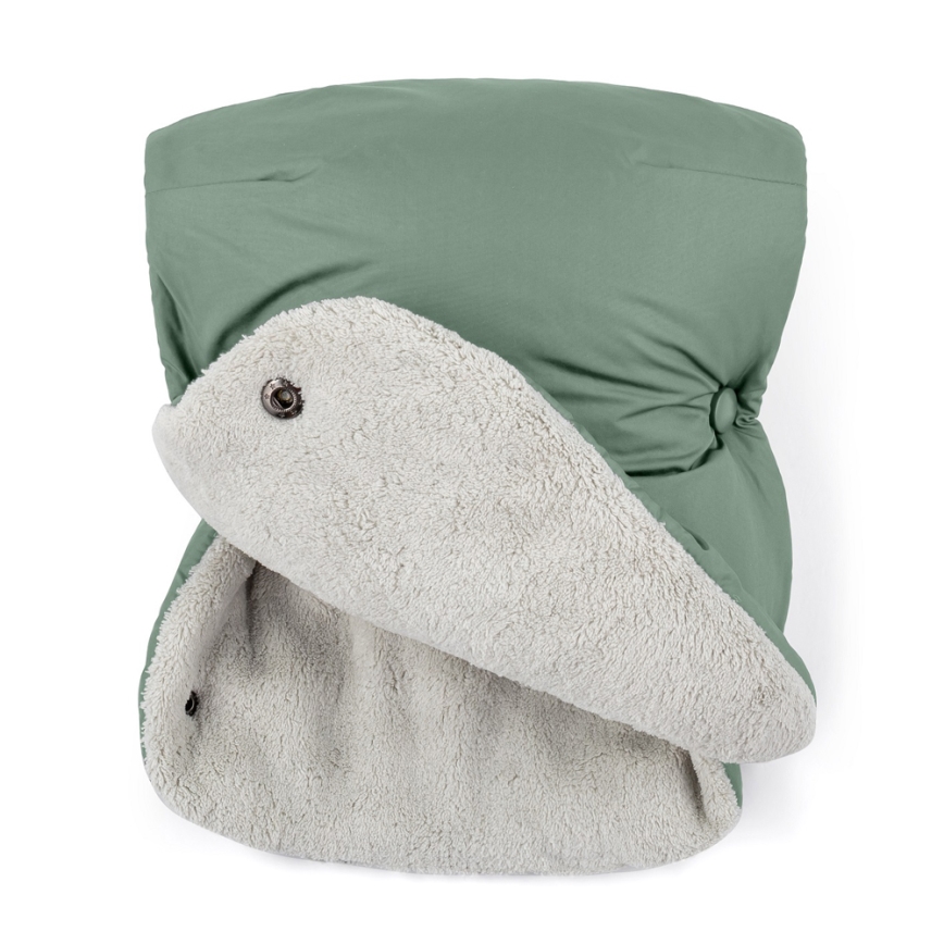 PETITE&MARS - CONJUNTO Saco para bebé 3in1 JIBOT + luvas para carrinho de bebé JASIE green
