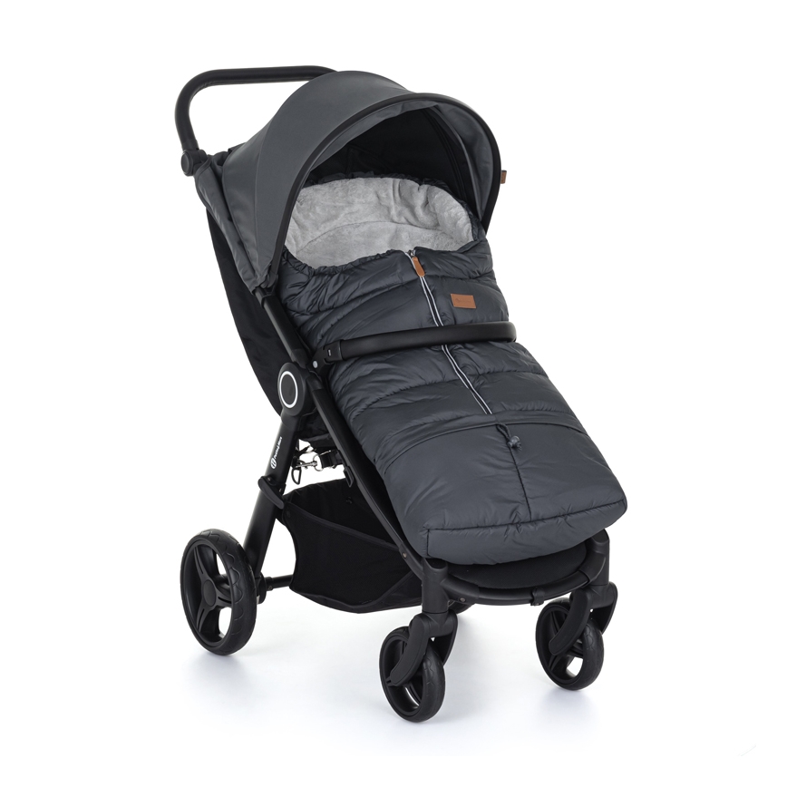 PETITE&MARS - CONJUNTO Saco para bebé 3in1 JIBOT + luvas para carrinho de bebé JASIE grey