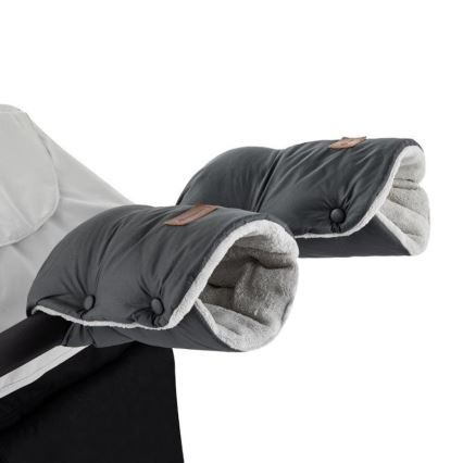 PETITE&MARS - CONJUNTO Saco para bebé 3in1 JIBOT + luvas para carrinho de bebé JASIE grey
