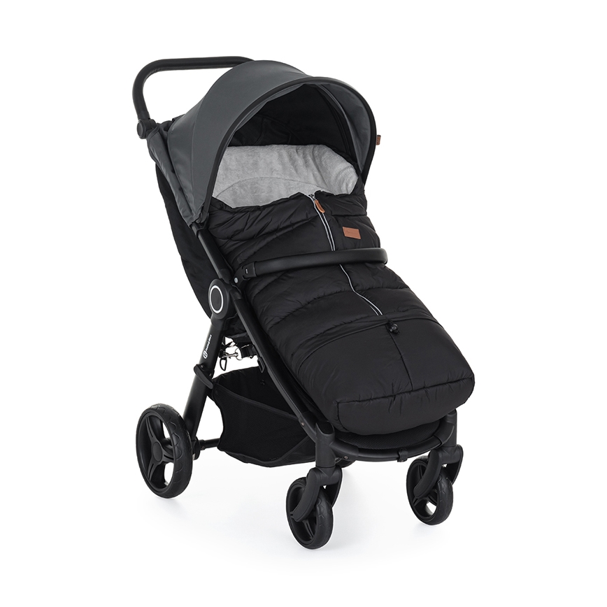 PETITE&MARS - CONJUNTO Saco para bebé 3in1 JIBOT + luvas para carrinho de bebé JASIE preto