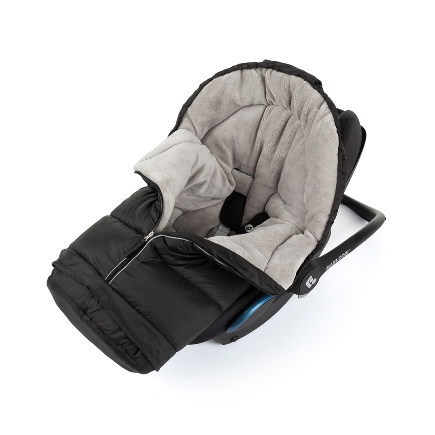 PETITE&MARS - CONJUNTO Saco para bebé 3in1 JIBOT + luvas para carrinho de bebé JASIE preto