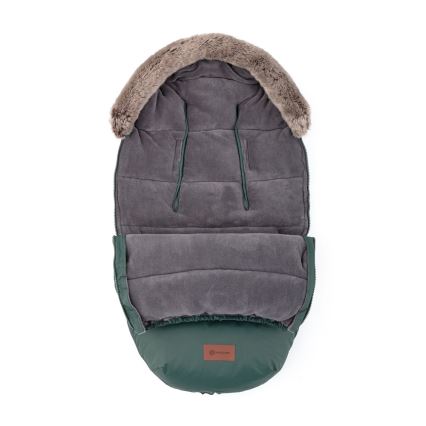 PETITE&MARS - CONJUNTO Saco para bebé 4 em 1 COMFY + manoplas para carrinho FURRY Caqui