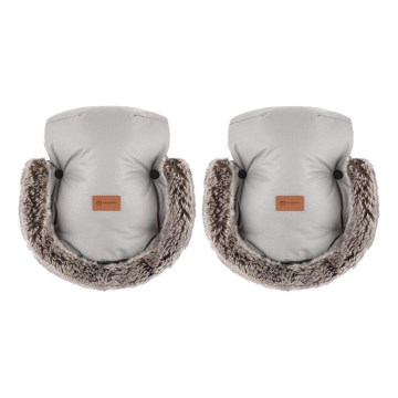 PETITE&MARS - Luvas  para carrinho de passeio FURRY Champagne Shower