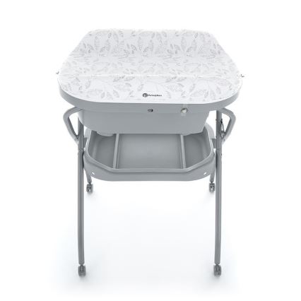 PETITE&MARS - Mesa da muda da fralda com banheira SPA 3em1 cinzento