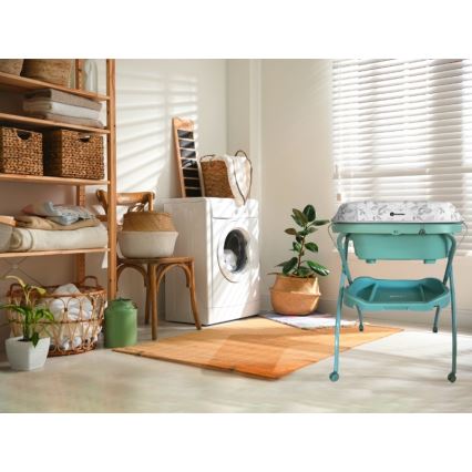 PETITE&MARS - Mesa da muda da fralda com banheira SPA 3em1 menta