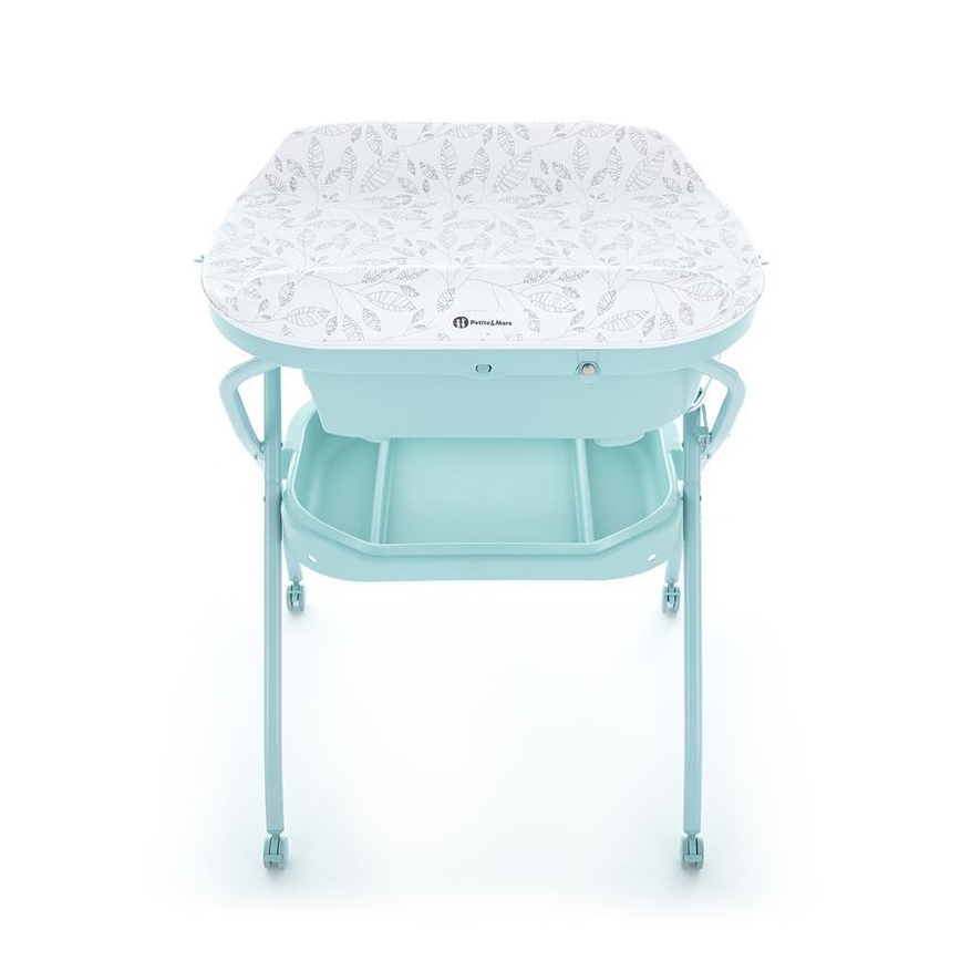 PETITE&MARS - Mesa da muda da fralda com banheira SPA 3em1 menta