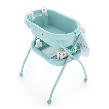 PETITE&MARS - Mesa da muda da fralda com banheira SPA 3em1 menta
