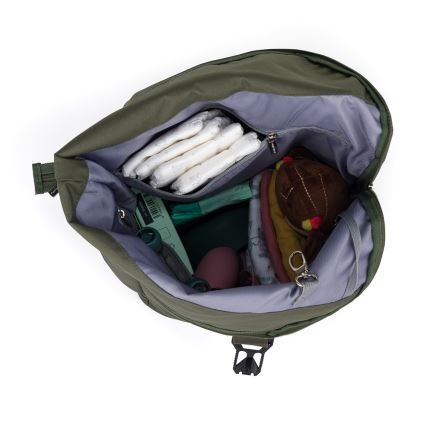 PETITE&MARS - Mochila para muda de roupa para carrinho de bebé JACKOB cinzento