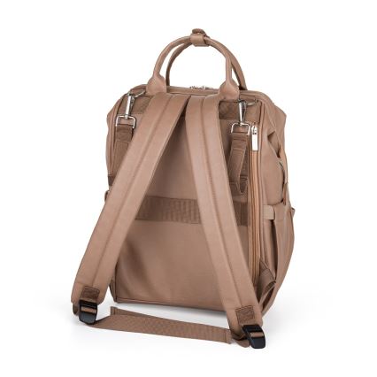 PETITE&MARS - Mochila para muda de roupa para carrinho de bebé JASPER castanho