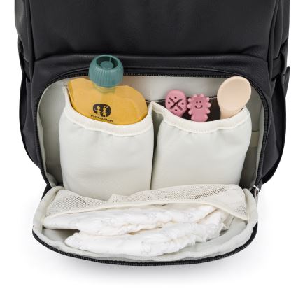 PETITE&MARS - Mochila para muda de roupa para carrinho de bebé JASPER preto