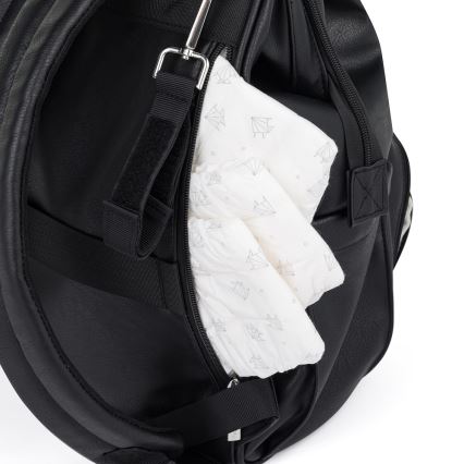 PETITE&MARS - Mochila para muda de roupa para carrinho de bebé JASPER preto