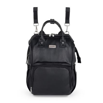 PETITE&MARS - Mochila para muda de roupa para carrinho de bebé JASPER preto