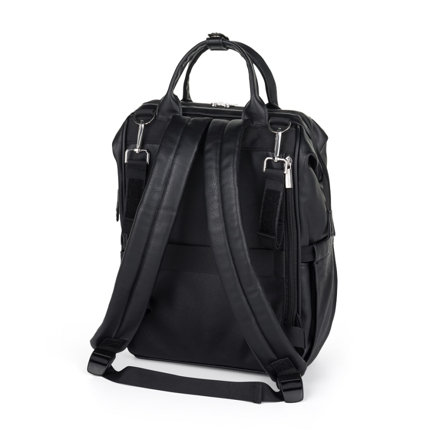 PETITE&MARS - Mochila para muda de roupa para carrinho de bebé JASPER preto