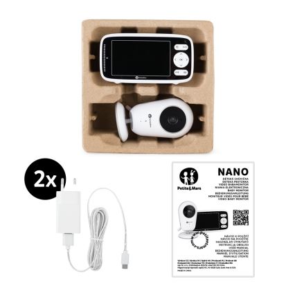 PETITE&MARS - Monitor de bebé NANO 4.0 3,7V 1760 mAh