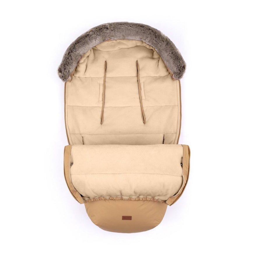 PETITE&MARS - Puff 4 em 1 COMFY Elegant Caramel/Beige castanho