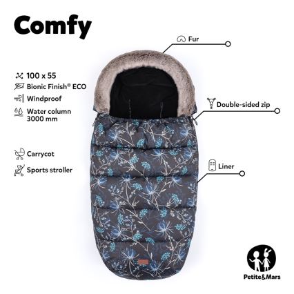 PETITE&MARS - Puff 4 em 1 COMFY Elegant Caramel/Beige castanho