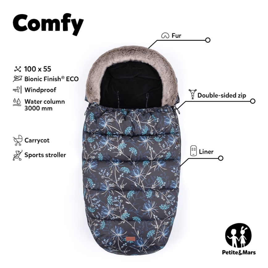 PETITE&MARS - Puff 4 em 1 COMFY Elegant Caramel/Beige castanho