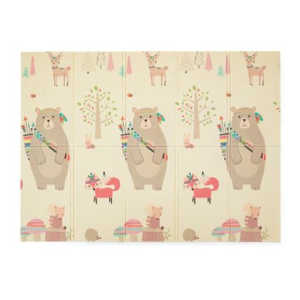 PETITE&MARS - Tapete de brincar dobrável CAMPY ELEPHANT&FOX