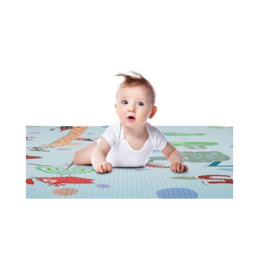 PETITE&MARS - Tapete de brincar JOY GIRAFFE 150x180 cm