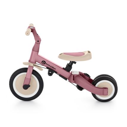 PETITE&MARS - Triciclo de criança 5em1 TURBO Dusty Rosa