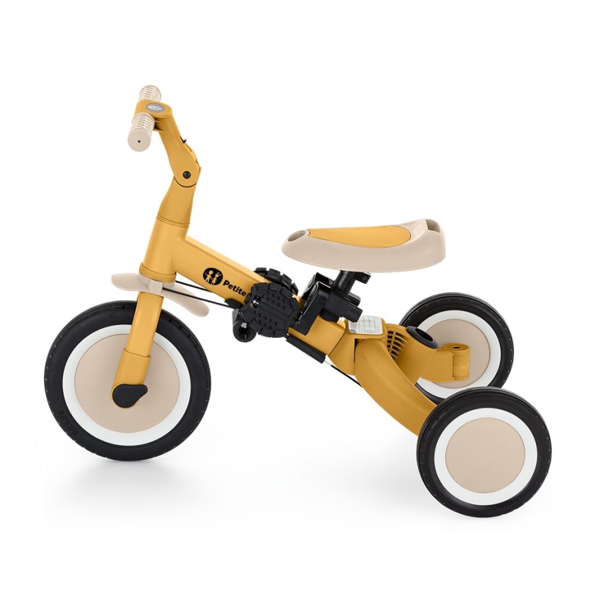 PETITE&MARS - Triciclo de criança 5em1 TURBO Intense Ochre
