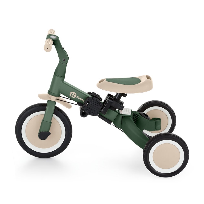 PETITE&MARS - Triciclo de criança 5em1 TURBO Misty Green
