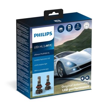 Philips 11362U91X2 - CONJUNTO 2x Lâmpadas LED para carro Ultinon 9100 H11 PGJ19-2/13,2W/12/24V 5800K