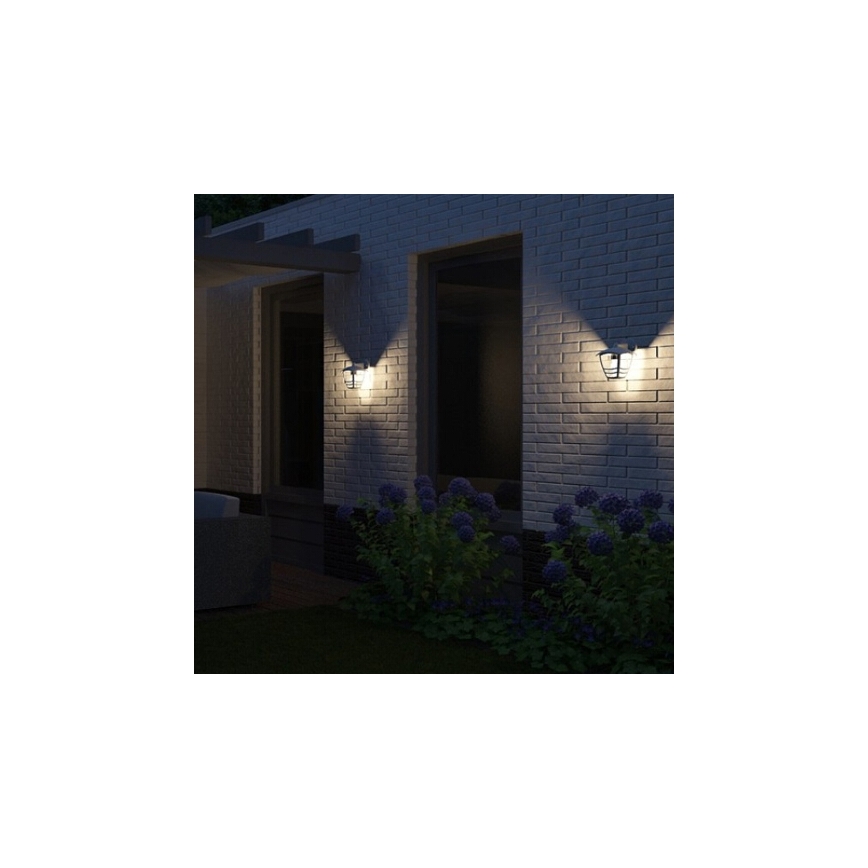 Philips 15381/31/16 - Iluminação de parede exterior CREEK 1xE27/60W/230V IP44